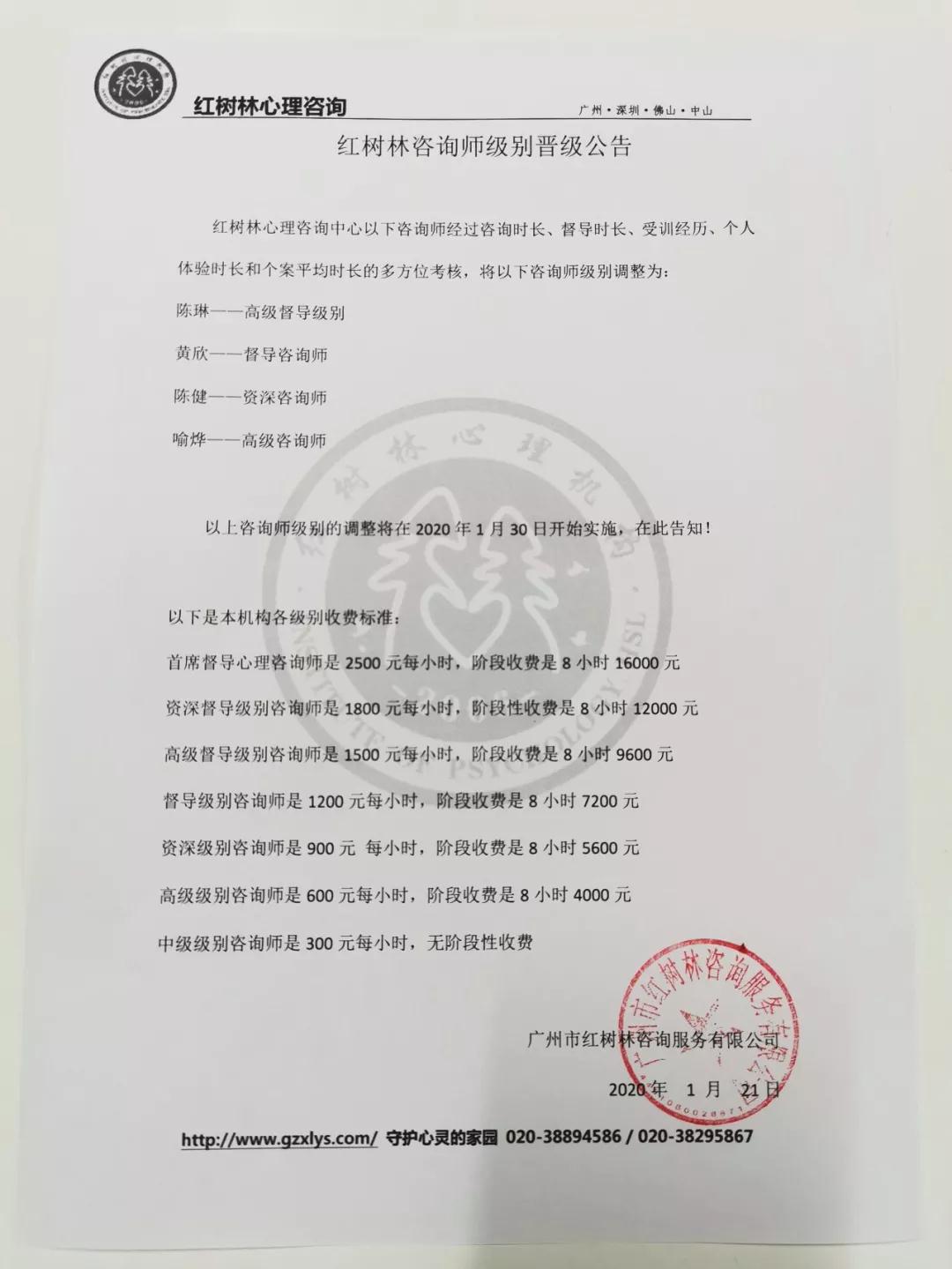 红树林咨询师级别晋级公告