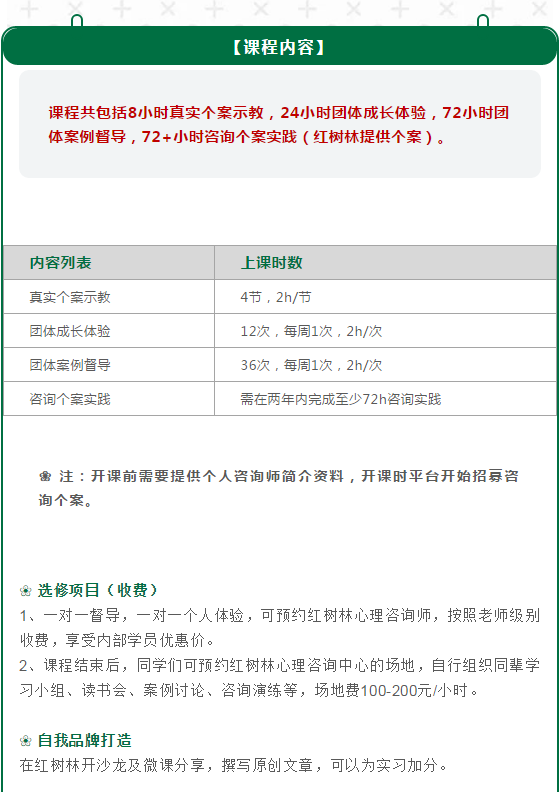 红树林实习心理咨询师培养计划第四期将于11月开始招募