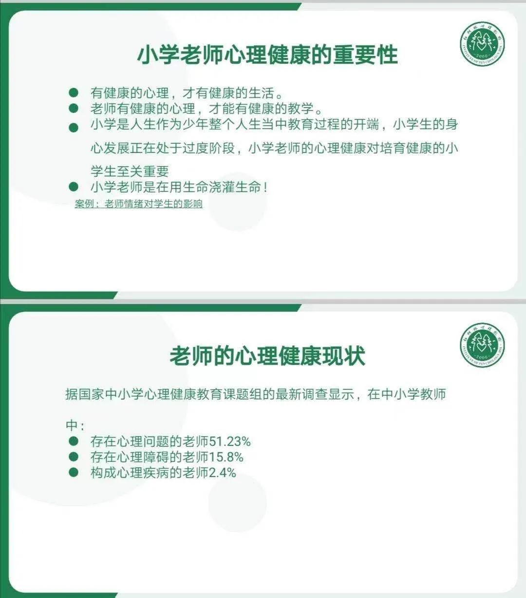 红树林尤红老师受邀陈暹龙名师工作室进行心理健康培训